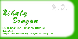 mihaly dragon business card